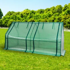 NYVI Tunnelgewächshaus NYVIGreen 160x80x80 Cm - Foliengewächshaus Für Pflanzen, Gemüse - Überwinterungszelt Wetterfest, Atmungsaktiv, Lichtdurchlässig - Treibhaus Für Garten, Terrasse, Balkon -Günstiges Laube Lust Geschäft fe9993b5ee8989581b5394b4545aa181