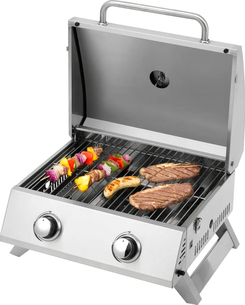 Tepro Tischgasgrill Chicago, 2-Brenner, Grillfläche: 47,5 X 35 Cm 13 Tepro Tischgasgrill Chicago, 2-Brenner, Grillfläche: 47,5 X 35 Cm – Bild 11