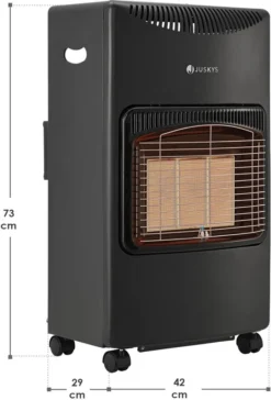 Juskys Keramik Gasheizung GS42US 4200 Watt Mit 3 Heizstufen, Druckregler & Schlauch - Mobil, Effizient & Energiesparend - Gasheizer Gasheizofen Gasheizgerät Heizstrahler -Günstiges Laube Lust Geschäft fee07bf8cae65fa623f5d1640fbf30f4