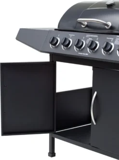 El Fuego Gasgrill / Grillwagen Dayton 6+1 Schwarz Grillfläche 69x35cm -Günstiges Laube Lust Geschäft ff04339935f85b8762eb905a8bff8079