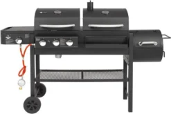 El Fuego Gas-/Holzkohlegrill/Smoker Kombigrill Sierra 3in1 2x 43x45cm -Günstiges Laube Lust Geschäft ff7f404390c1dd23fe89266ca6776c3a