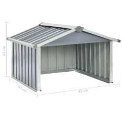 VIDAXL Möbel Rasenmäher Garage 92x97x63 Cm Verzinkter Stahl Grau 2023 -Günstiges Laube Lust Geschäft ffd3e8195befb46b0d1c324d7948413a