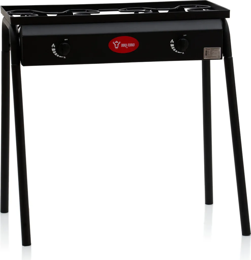 BBQ-Toro Gas Grilltisch Mit Windschutz | Gusseisen Gaskocher 2 Brenner | 12 KW 7 BBQ-Toro Gas Grilltisch Mit Windschutz | Gusseisen Gaskocher 2 Brenner | 12 KW – Bild 5