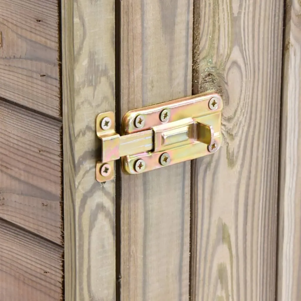 VidaXL Garten-Geräteschuppen Mit Tür 77x28x178 Cm Kiefer Imprägniert 8 VidaXL Garten-Geräteschuppen Mit Tür 77x28x178 Cm Kiefer Imprägniert – Bild 6